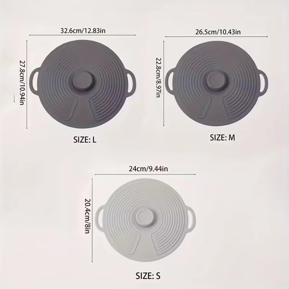 Silicone Bowl Lids, Microwave Splash Lids, Reusable Heat-Resistant Lids, Suitable for Bowls, Plates, Pots, Pans, Stove tops, Ove