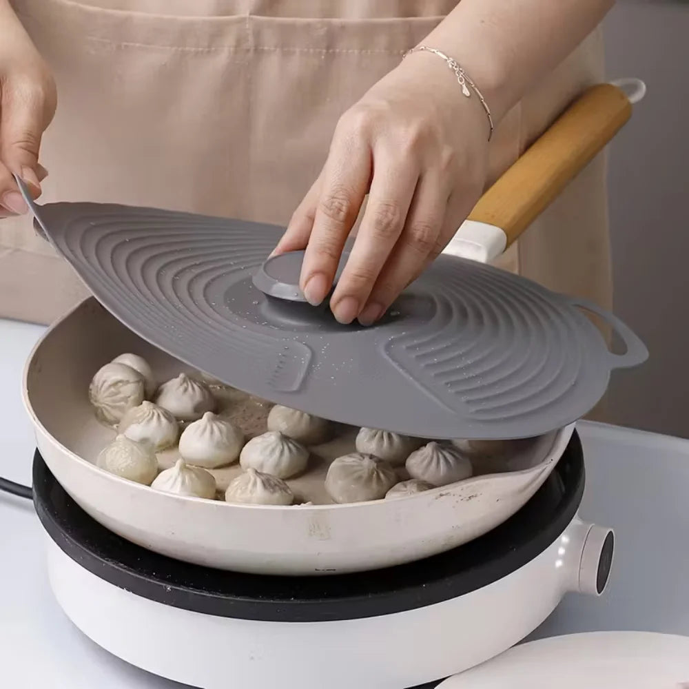 Silicone Bowl Lids, Microwave Splash Lids, Reusable Heat-Resistant Lids, Suitable for Bowls, Plates, Pots, Pans, Stove tops, Ove