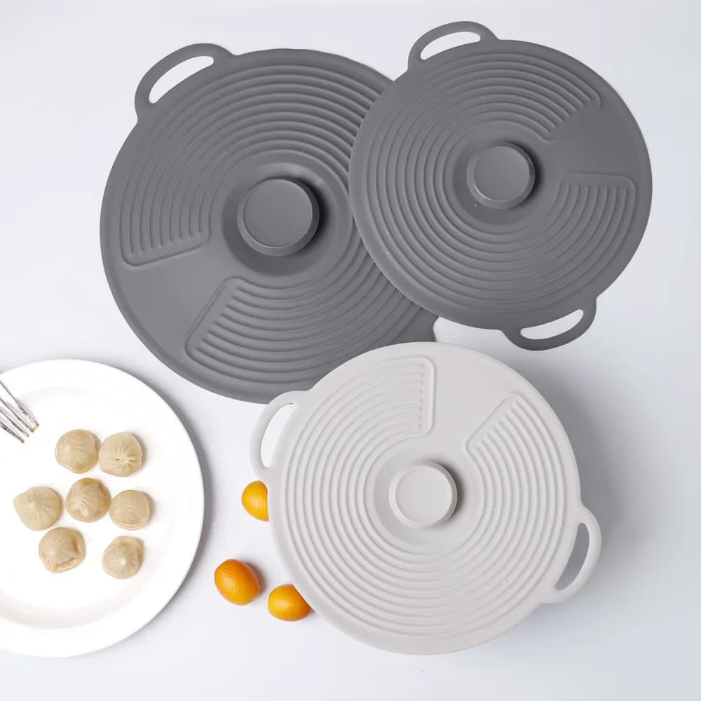 Silicone Bowl Lids, Microwave Splash Lids, Reusable Heat-Resistant Lids, Suitable for Bowls, Plates, Pots, Pans, Stove tops, Ove