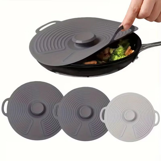 Silicone Bowl Lids, Microwave Splash Lids, Reusable Heat-Resistant Lids, Suitable for Bowls, Plates, Pots, Pans, Stove tops, Ove