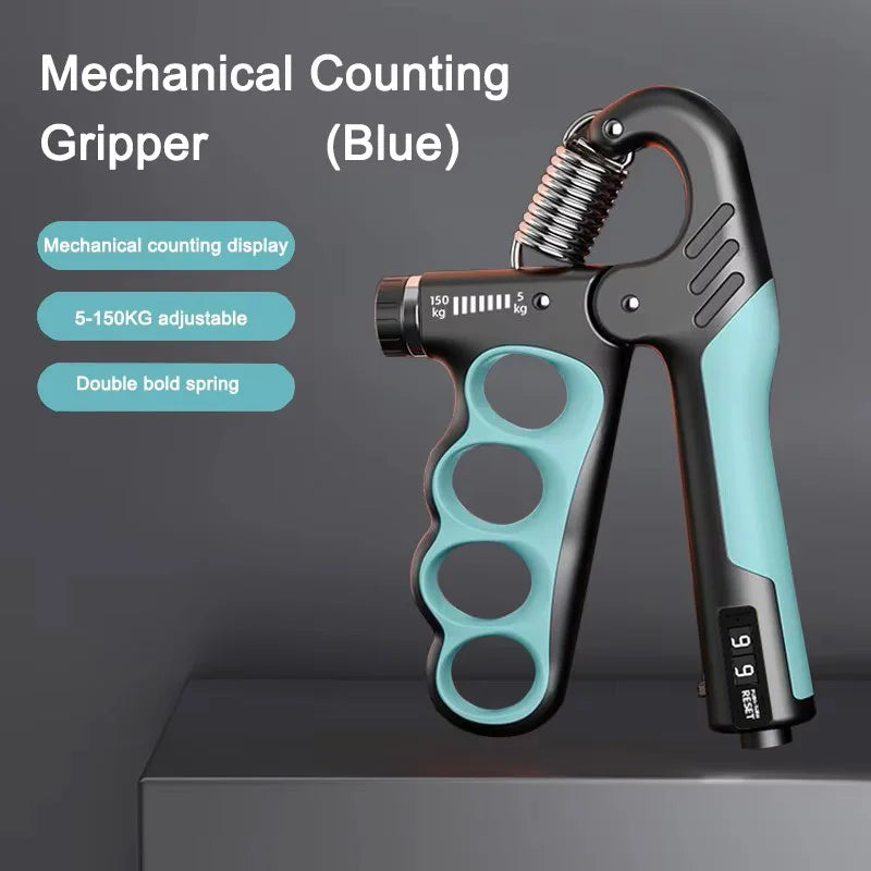 Adjustable Hand Grip Strengthener – 5–100kg Resistance for Grip & Forearm Training