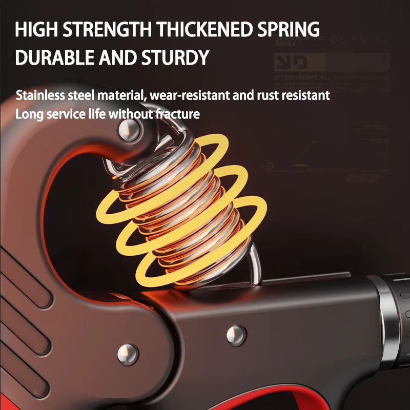 Adjustable Hand Grip Strengthener – 5–100kg Resistance for Grip & Forearm Training