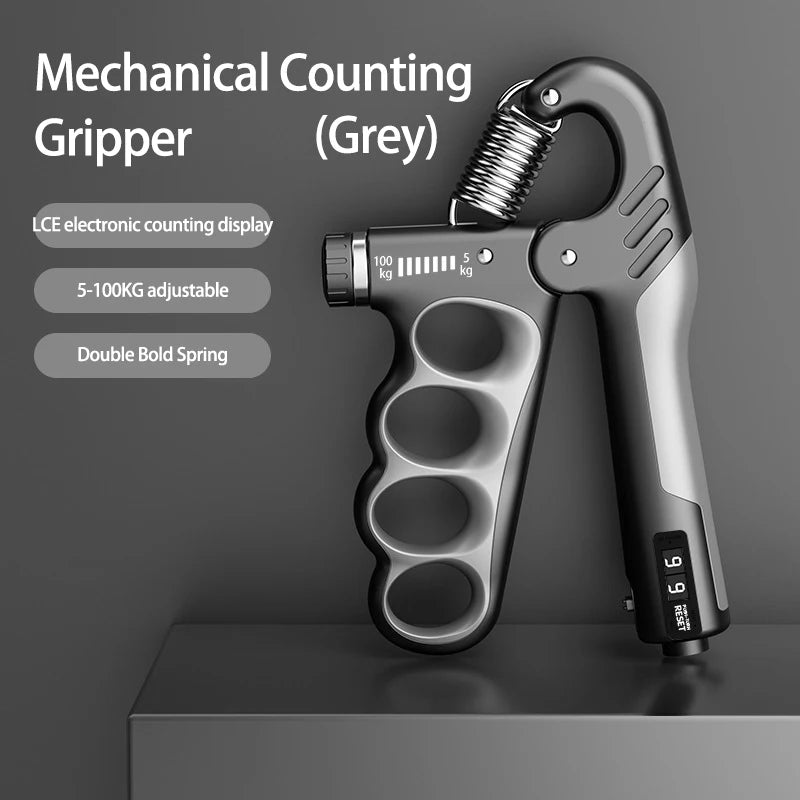 Adjustable Hand Grip Strengthener – 5–100kg Resistance for Grip & Forearm Training