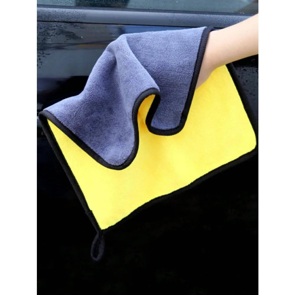 1/2/3/6/10pcs 30X60cm Microfiber Car Cleaning Towels Soft Quick Drying for Windows Mirrors Wiping Rags Double Layer Wash Cloth