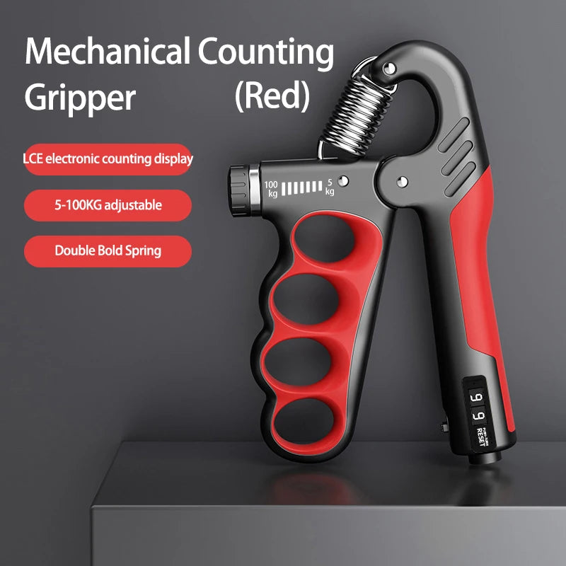 Adjustable Hand Grip Strengthener – 5–100kg Resistance for Grip & Forearm Training