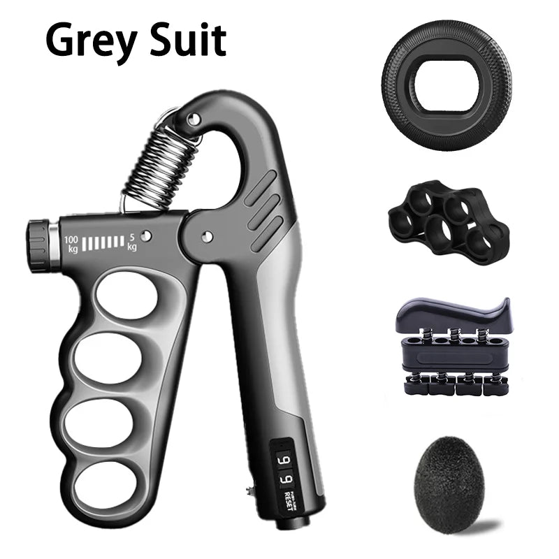 Adjustable Hand Grip Strengthener – 5–100kg Resistance for Grip & Forearm Training