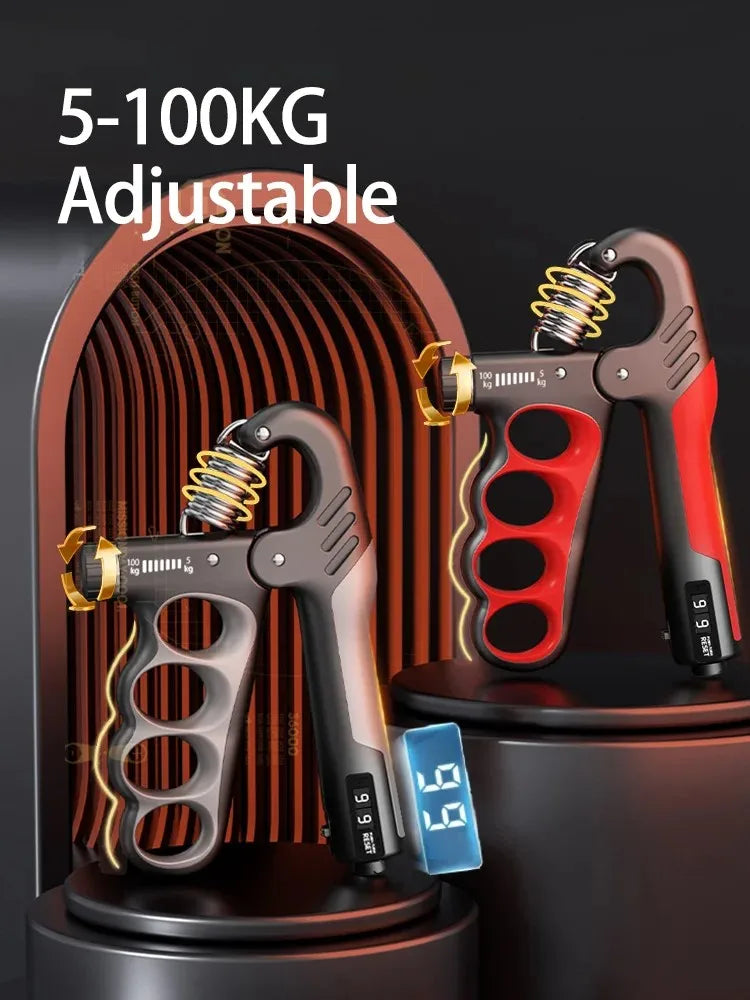 Adjustable Hand Grip Strengthener – 5–100kg Resistance for Grip & Forearm Training