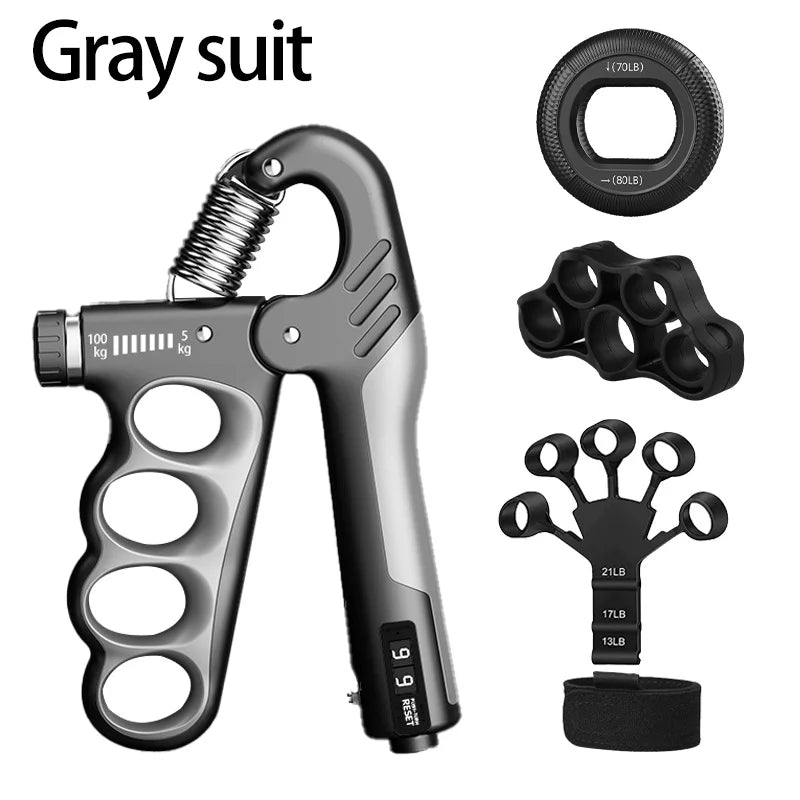 Adjustable Hand Grip Strengthener – 5–100kg Resistance for Grip & Forearm Training