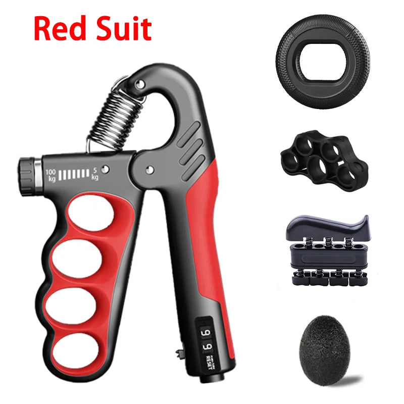 Adjustable Hand Grip Strengthener – 5–100kg Resistance for Grip & Forearm Training