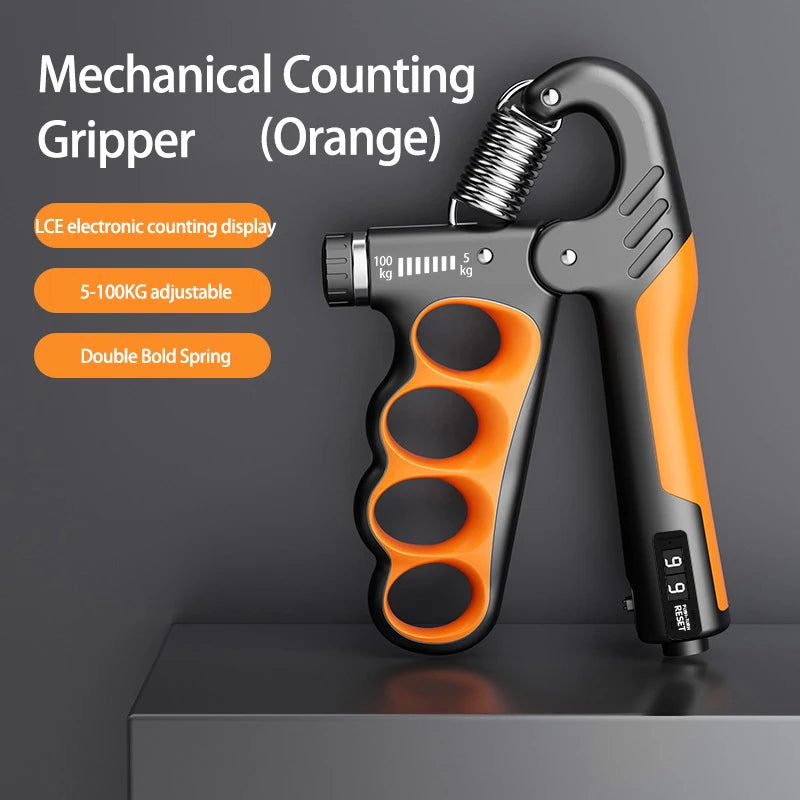 Adjustable Hand Grip Strengthener – 5–100kg Resistance for Grip & Forearm Training