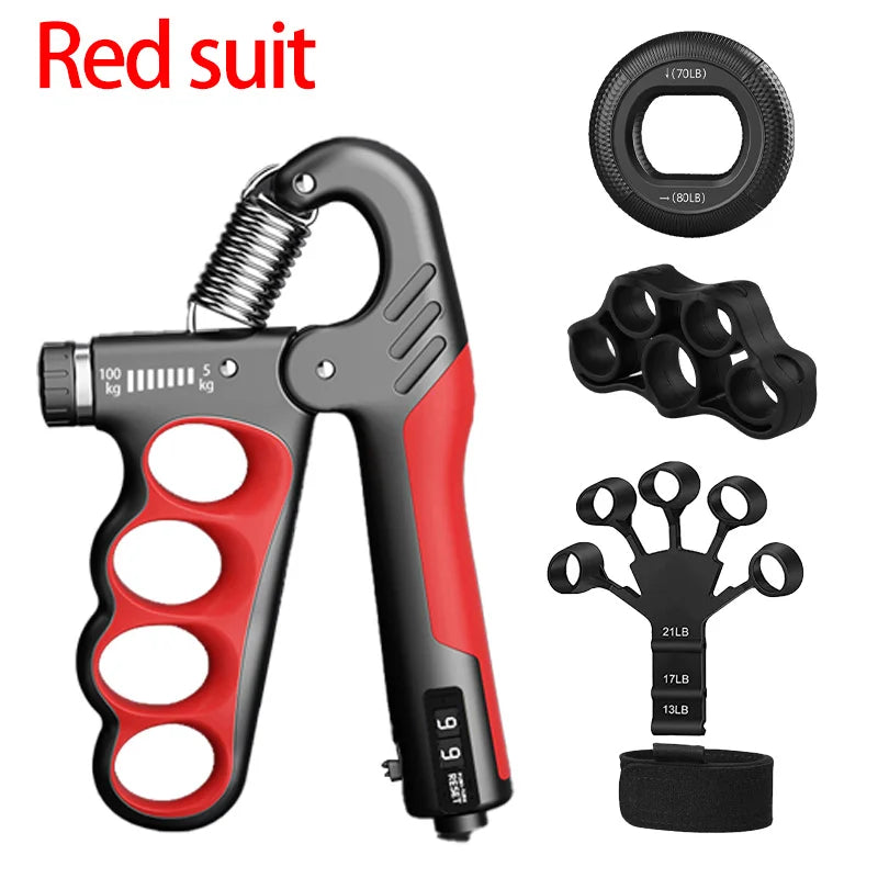 Adjustable Hand Grip Strengthener – 5–100kg Resistance for Grip & Forearm Training