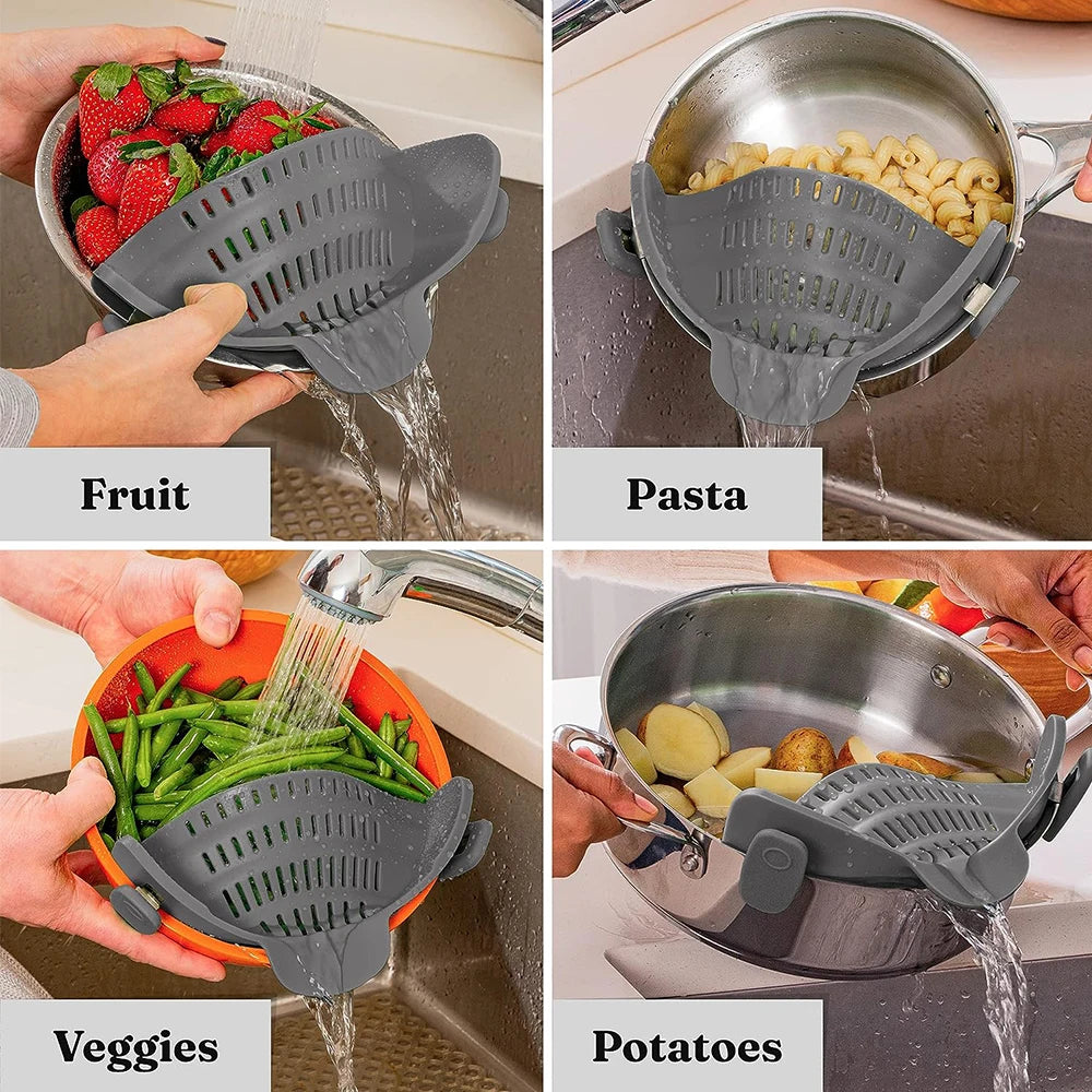 Clip-On Pot Strainer – Adjustable Kitchen Colander