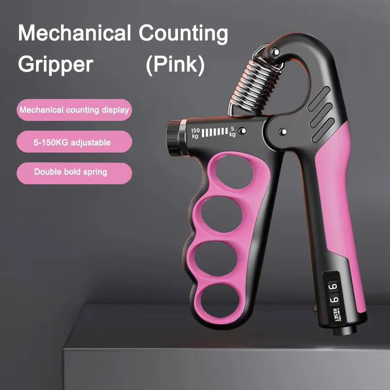 Adjustable Hand Grip Strengthener – 5–100kg Resistance for Grip & Forearm Training
