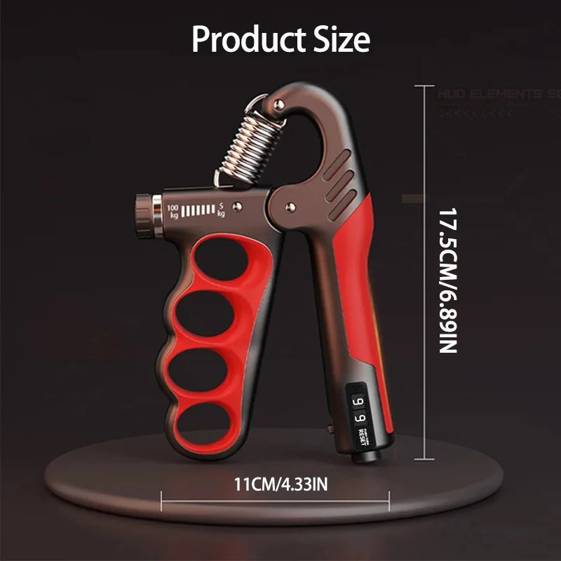 Adjustable Hand Grip Strengthener – 5–100kg Resistance for Grip & Forearm Training