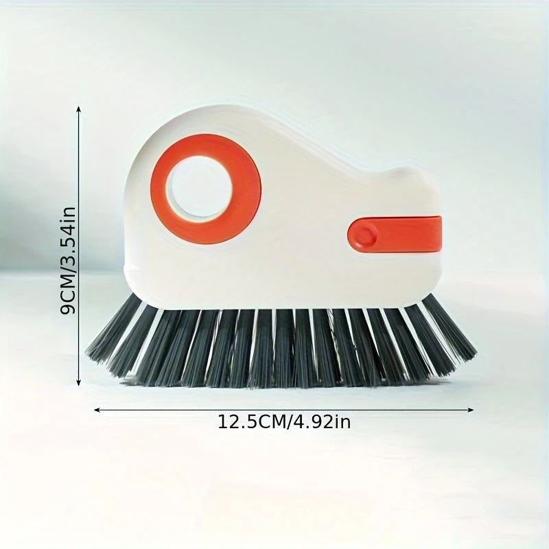 2 in 1 Groove Cleaning Brush Window Sliding Door Track Cleaner Tool Grout Cleaner Grip Brush Hard Bristle Crevice Cleaning Brush